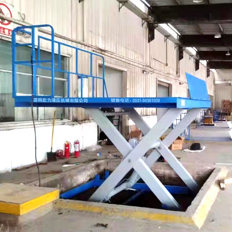 5臺(tái)固定剪叉升降平臺(tái)安裝完畢！